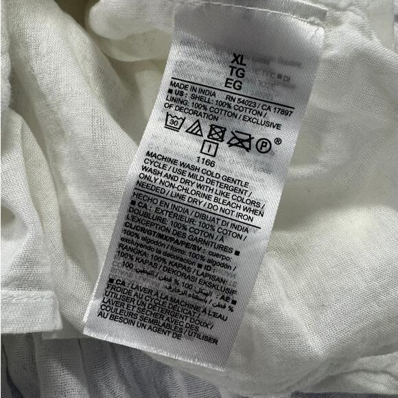 Old Navy Womens XL White Cami Dress NEW NWT 100% Cotton - Picture 6 of 10